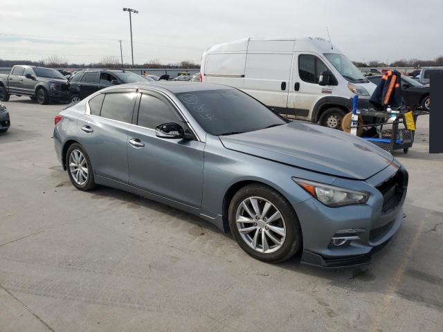 JN1BV7AP6FM346699 - 2015 INFINITI Q50 BASE BLUE photo 4