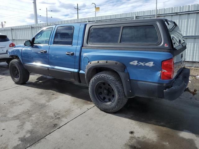 1D7HW48N66S627300 - 2006 DODGE DAKOTA QUAD SLT BLUE photo 2