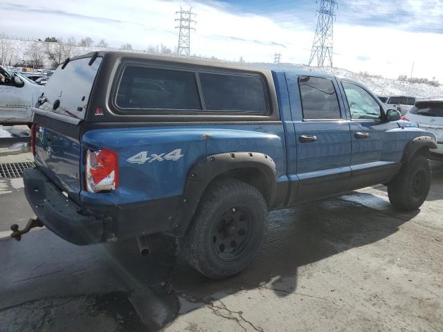 1D7HW48N66S627300 - 2006 DODGE DAKOTA QUAD SLT BLUE photo 3