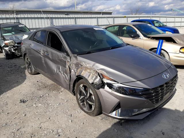 KMHLP4AG5MU129549 - 2021 HYUNDAI ELANTRA LIMITED GRAY photo 4