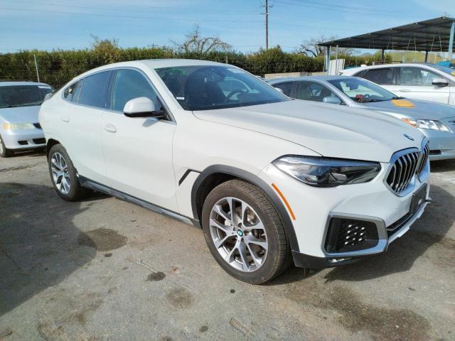 5UXCY6C07M9E82201 - 2021 BMW X6 XDRIVE40I WHITE photo 4