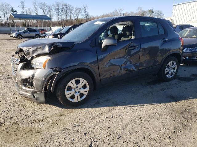 3GNCJKSB9GL221704 - 2016 CHEVROLET TRAX LS GRAY photo 1