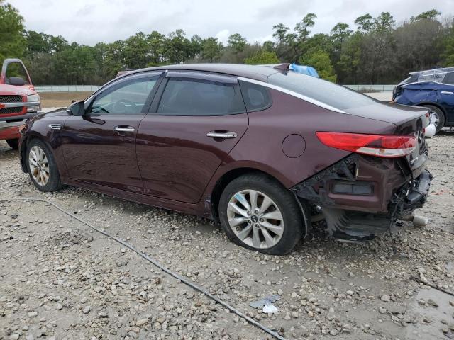 5XXGT4L34JG273736 - 2018 KIA OPTIMA LX BURGUNDY photo 2