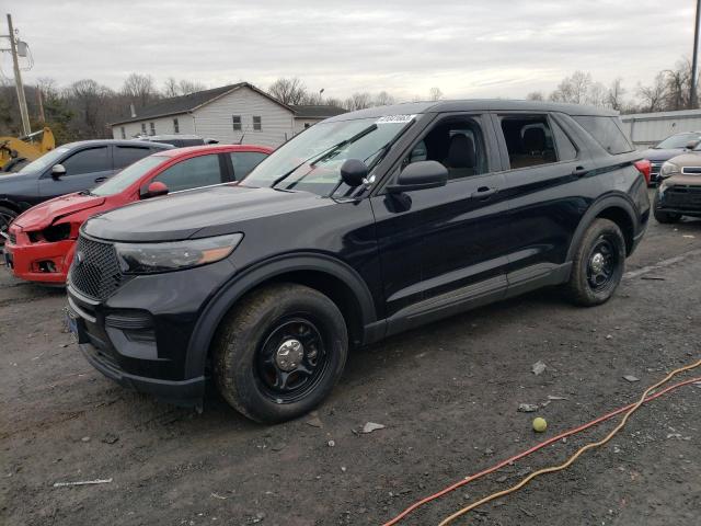 1FM5K8AB1MGA19132 - 2021 FORD EXPLORER POLICE INTERCEPTOR BLACK photo 1
