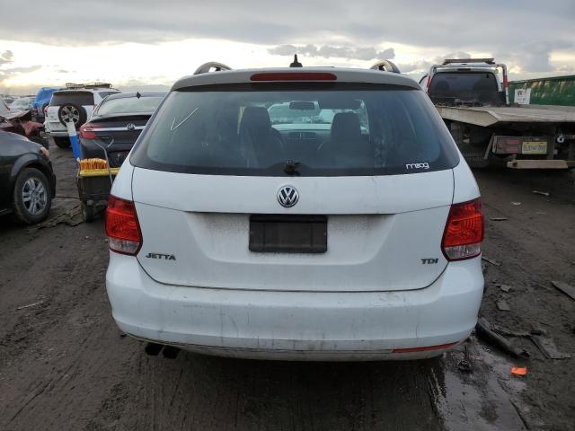 3VWPL7AJ1EM610495 - 2014 VOLKSWAGEN JETTA TDI WHITE photo 6