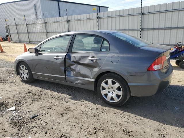 2HGFA16559H333918 - 2009 HONDA CIVIC LX GRAY photo 2