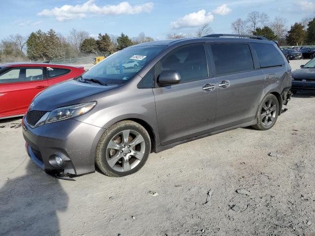 5TDXK3DC5GS737281 - 2016 TOYOTA SIENNA SE GRAY photo 1