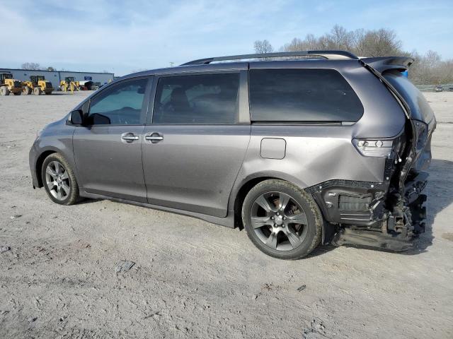 5TDXK3DC5GS737281 - 2016 TOYOTA SIENNA SE GRAY photo 2