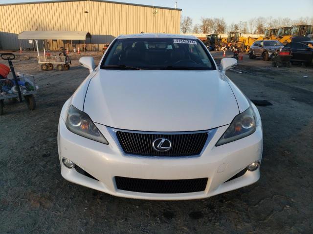 JTHFE2C26C2508789 - 2012 LEXUS IS 350 WHITE photo 5