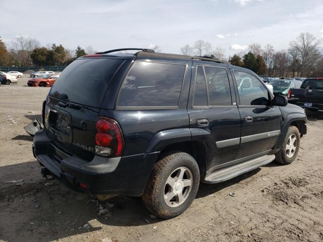 1GNDT13S642365117 - 2004 CHEVROLET TRAILBLAZE LS BLACK photo 3