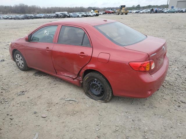 1NXBU4EE5AZ382797 - 2010 TOYOTA COROLLA BASE RED photo 2