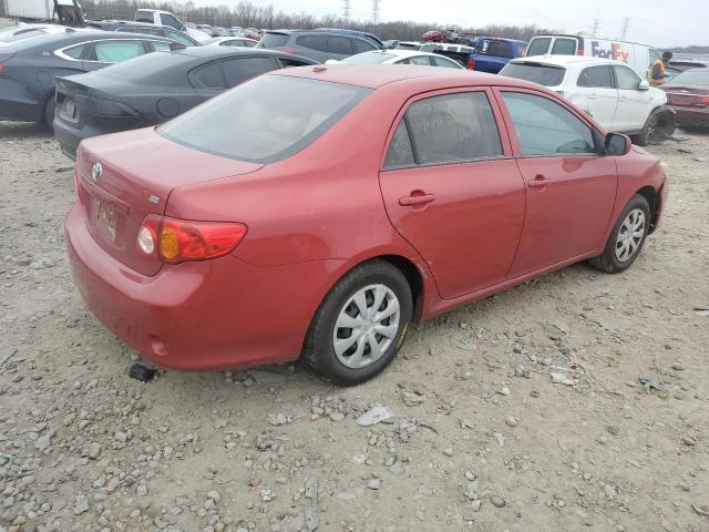 1NXBU4EE5AZ382797 - 2010 TOYOTA COROLLA BASE RED photo 3