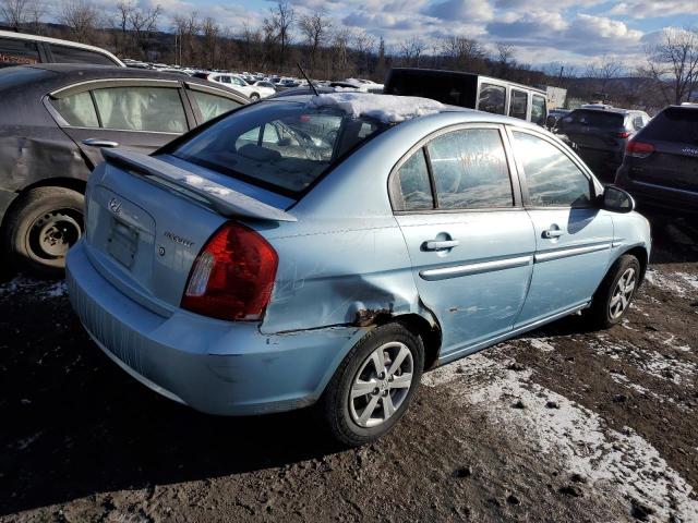 KMHCN46C19U334546 - 2009 HYUNDAI ACCENT GLS BLUE photo 3