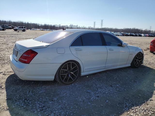 WDDNG77X49A265224 - 2009 MERCEDES-BENZ S 63 AMG WHITE photo 3