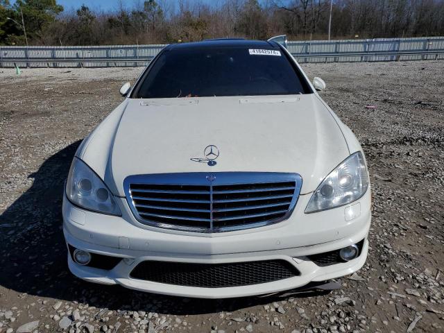 WDDNG77X49A265224 - 2009 MERCEDES-BENZ S 63 AMG WHITE photo 5