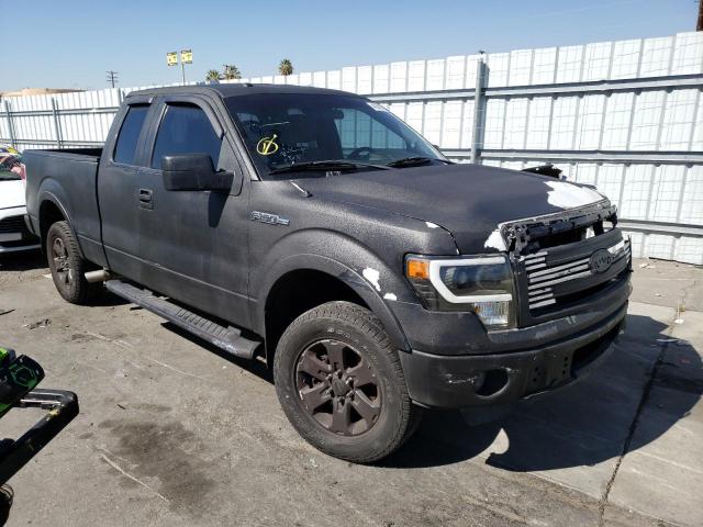 1FTFX1CF9DFD84018 - 2013 FORD F150 SUPER CAB BLACK photo 4