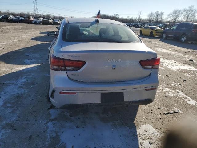 3KPA24AD7PE533794 - 2023 KIA RIO LX SILVER photo 6