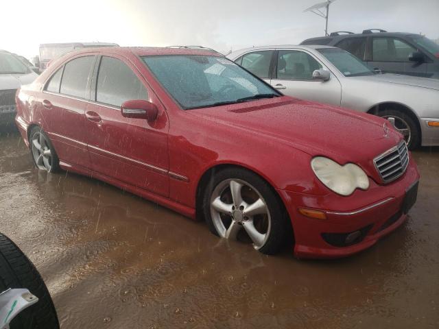 WDBRF52H26F767990 - 2006 MERCEDES-BENZ C 230 RED photo 4