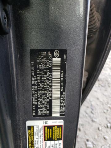 4T1BE46K18U746242 - 2008 TOYOTA CAMRY CE CHARCOAL photo 12