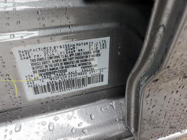 3N1AB8BV6PY230599 - 2023 NISSAN SENTRA S GRAY photo 12