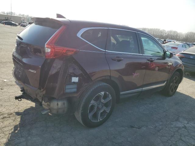 7FARW2H56JE059630 - 2018 HONDA CR-V EX BURGUNDY photo 3