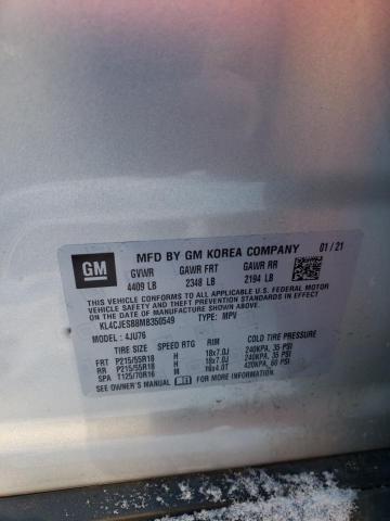 KL4CJESB8MB350549 - 2021 BUICK ENCORE PREFERRED SILVER photo 13