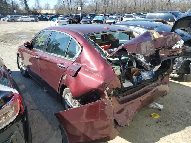 1HGCR2F88EA177667 - 2014 HONDA ACCORD EXL MAROON photo 2