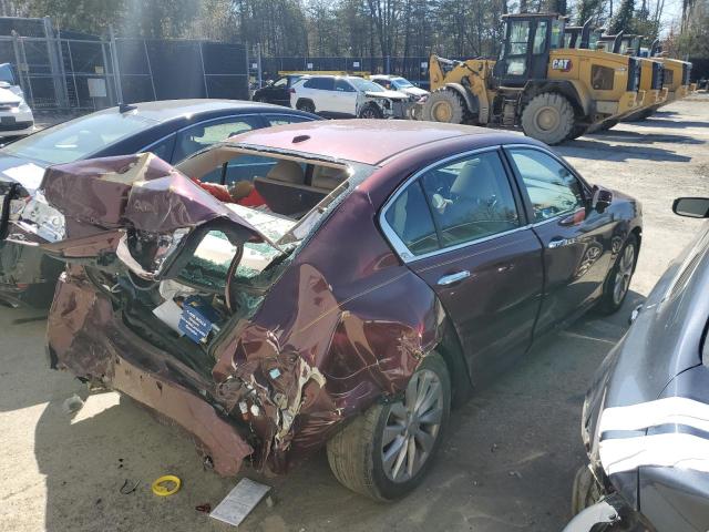 1HGCR2F88EA177667 - 2014 HONDA ACCORD EXL MAROON photo 3