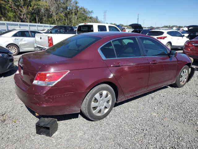 1HGCP26319A160130 - 2009 HONDA ACCORD LX BURGUNDY photo 3