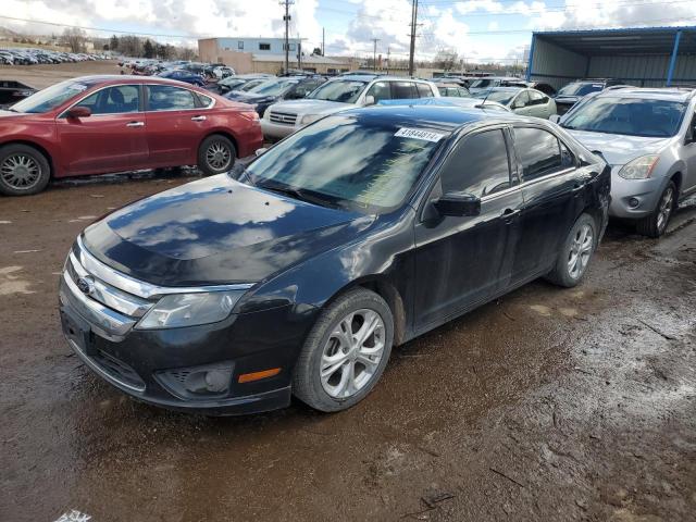 3FAHP0HA7CR329266 - 2012 FORD FUSION SE BLACK photo 1