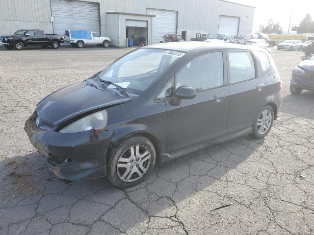 JHMGD38667S062898 - 2007 HONDA FIT S შავი ფოტო 1
