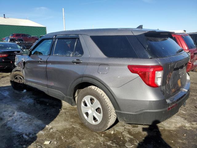 1FM5K8AB9MGA17595 - 2021 FORD EXPLORER POLICE INTERCEPTOR رمادي صورة 2