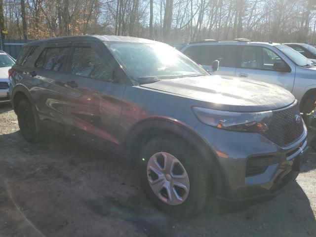 1FM5K8AB9MGA17595 - 2021 FORD EXPLORER POLICE INTERCEPTOR رمادي صورة 4