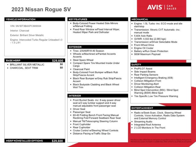 5N1BT3BAXPC889594 - 2023 NISSAN ROGUE SV SILVER photo 13