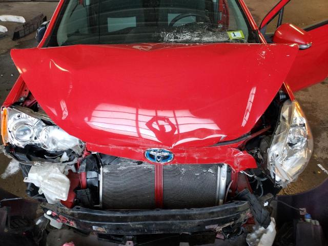 JTDKDTB38D1046147 - 2013 TOYOTA PRIUS C RED photo 11