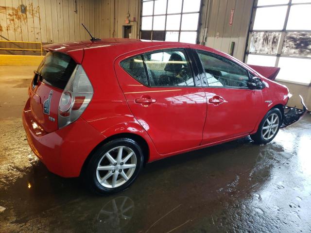 JTDKDTB38D1046147 - 2013 TOYOTA PRIUS C RED photo 3