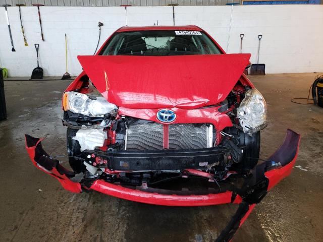 JTDKDTB38D1046147 - 2013 TOYOTA PRIUS C RED photo 5