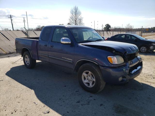 5TBRT341X4S449264 - 2004 TOYOTA TUNDRA ACCESS CAB SR5 BLUE photo 4