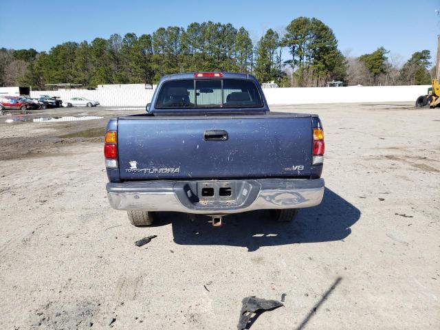 5TBRT341X4S449264 - 2004 TOYOTA TUNDRA ACCESS CAB SR5 BLUE photo 6