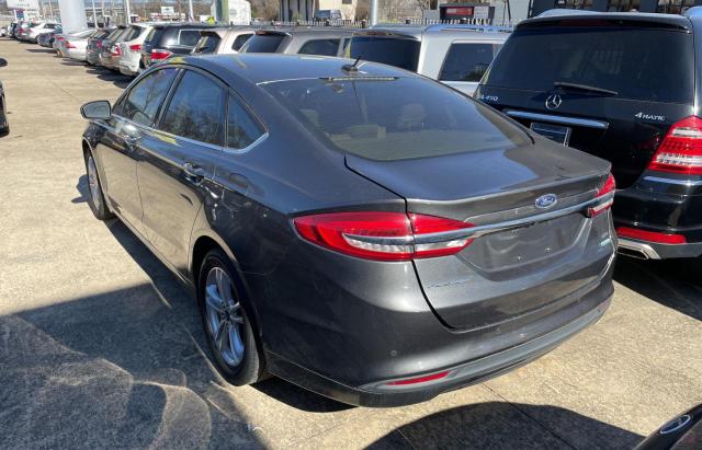 3FA6P0HD9JR162701 - 2018 FORD FUSION SE GRAY photo 3