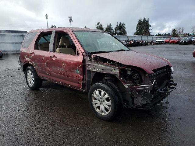 JHLRD78865C052076 - 2005 HONDA CR-V EX RED photo 4