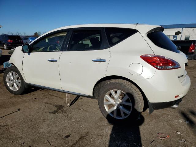 JN8AZ1MU0EW407628 - 2014 NISSAN MURANO S WHITE photo 2