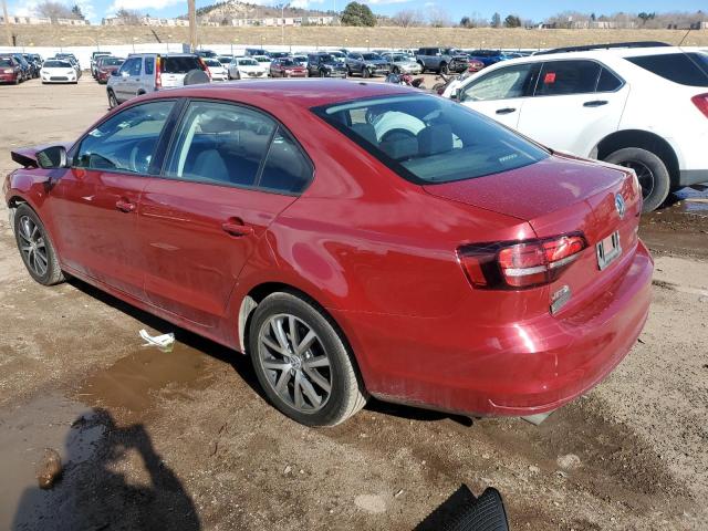 3VW267AJ4GM380326 - 2016 VOLKSWAGEN JETTA S RED photo 2