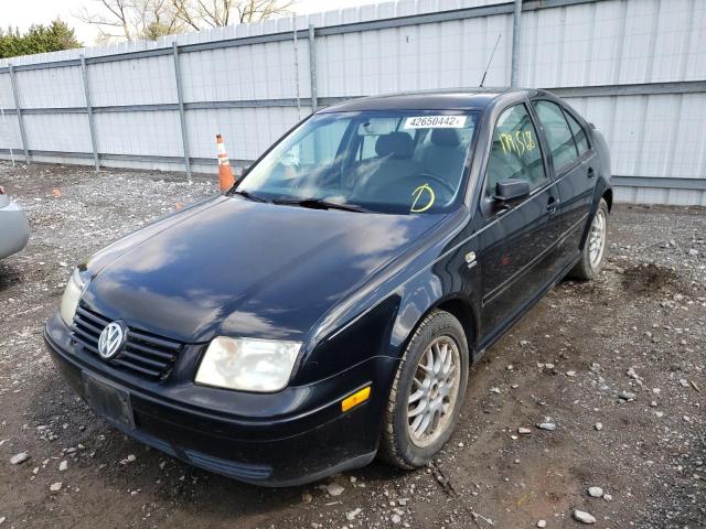 3VWPE69M23M197082 - 2003 VOLKSWAGEN JETTA WOLFSBURG BLACK photo 2