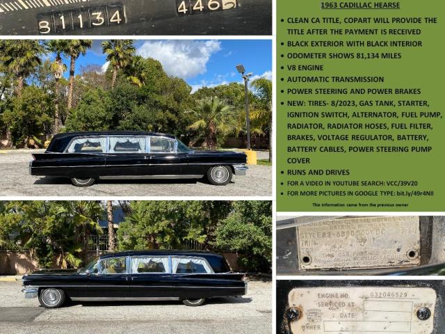 63Z046529 - 1963 CADILLAC HEARSE BLACK photo 10