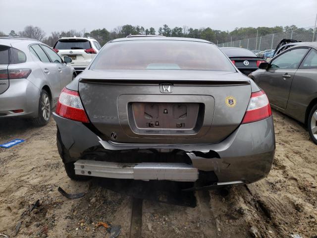 2HGFG12847H550095 - 2007 HONDA CIVIC EX GRAY photo 6