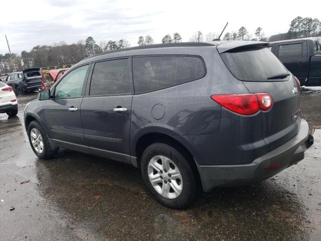 1GNKRFED6CJ421837 - 2012 CHEVROLET TRAVERSE LS GRAY photo 2