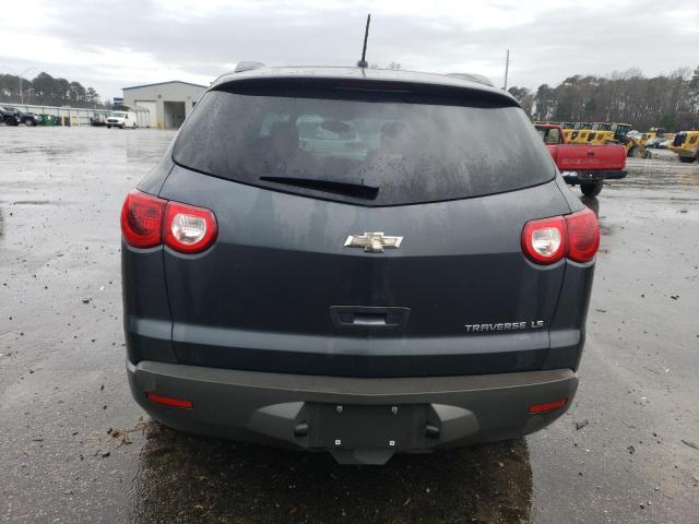 1GNKRFED6CJ421837 - 2012 CHEVROLET TRAVERSE LS GRAY photo 6