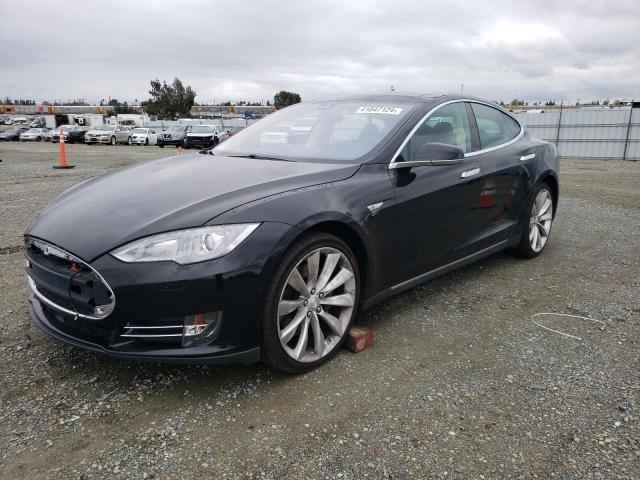 5YJSA1H12EFP56978 - 2014 TESLA MODEL S შავი ფოტო 1