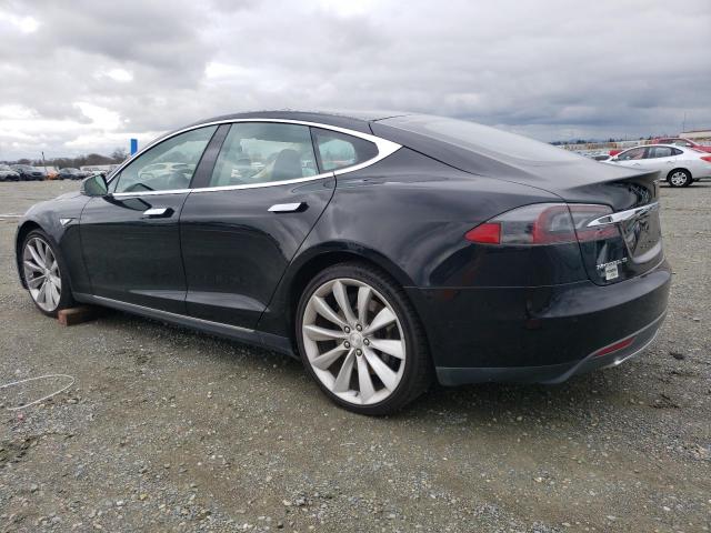 5YJSA1H12EFP56978 - 2014 TESLA MODEL S BLACK photo 2